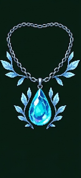 Dewdrop of Genesis — pixel-art amulet